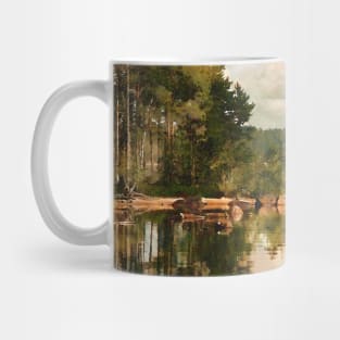 Cloudy Morning at the Lake Mug